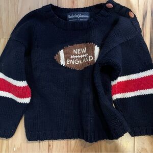 Kids' Navy Football Sweater